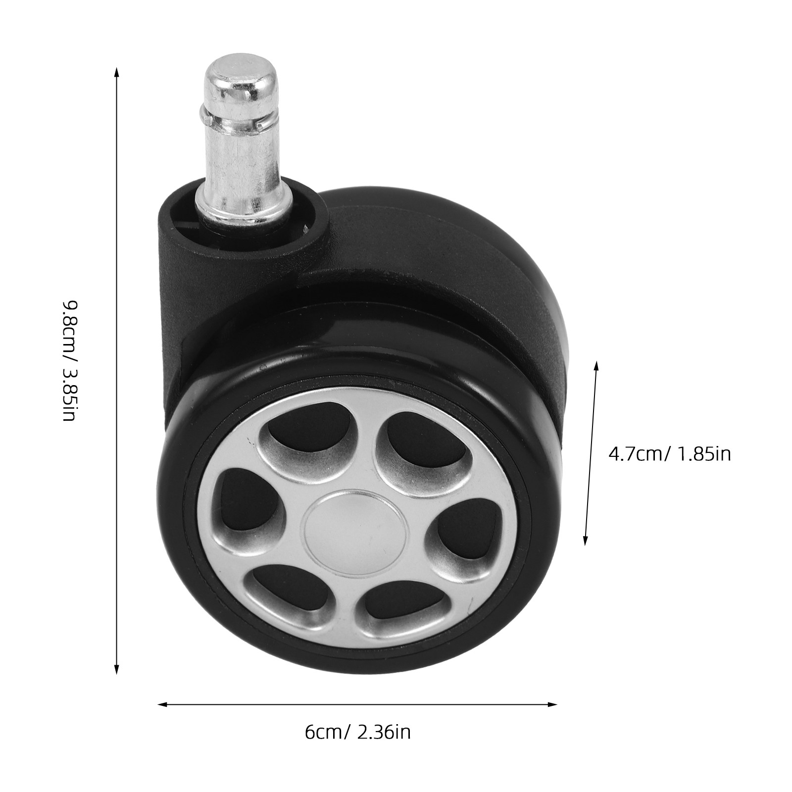 4Pcs 2.5inch Plastic Office Ch - Office Technology ulasan dan harga