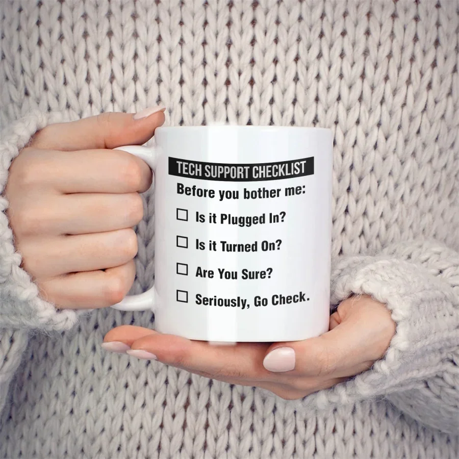 Tech Support Checklist Funny C - The Office It Tech ulasan dan harga