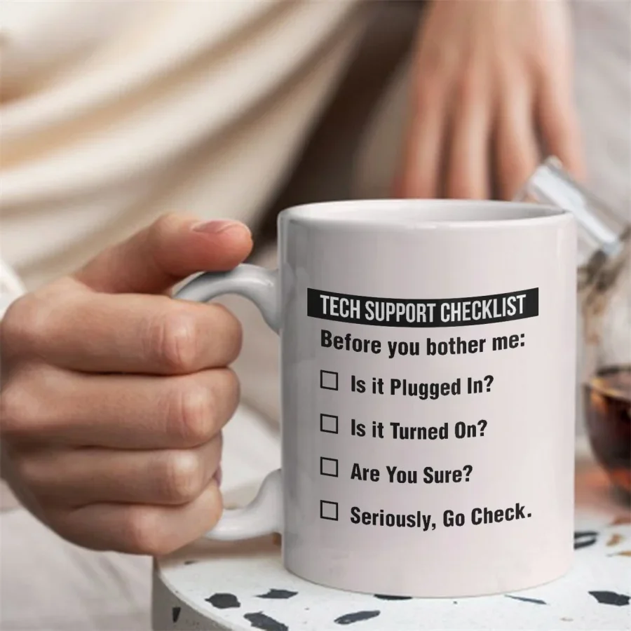 Tech Support Checklist Funny C - The Office It Tech ulasan dan harga