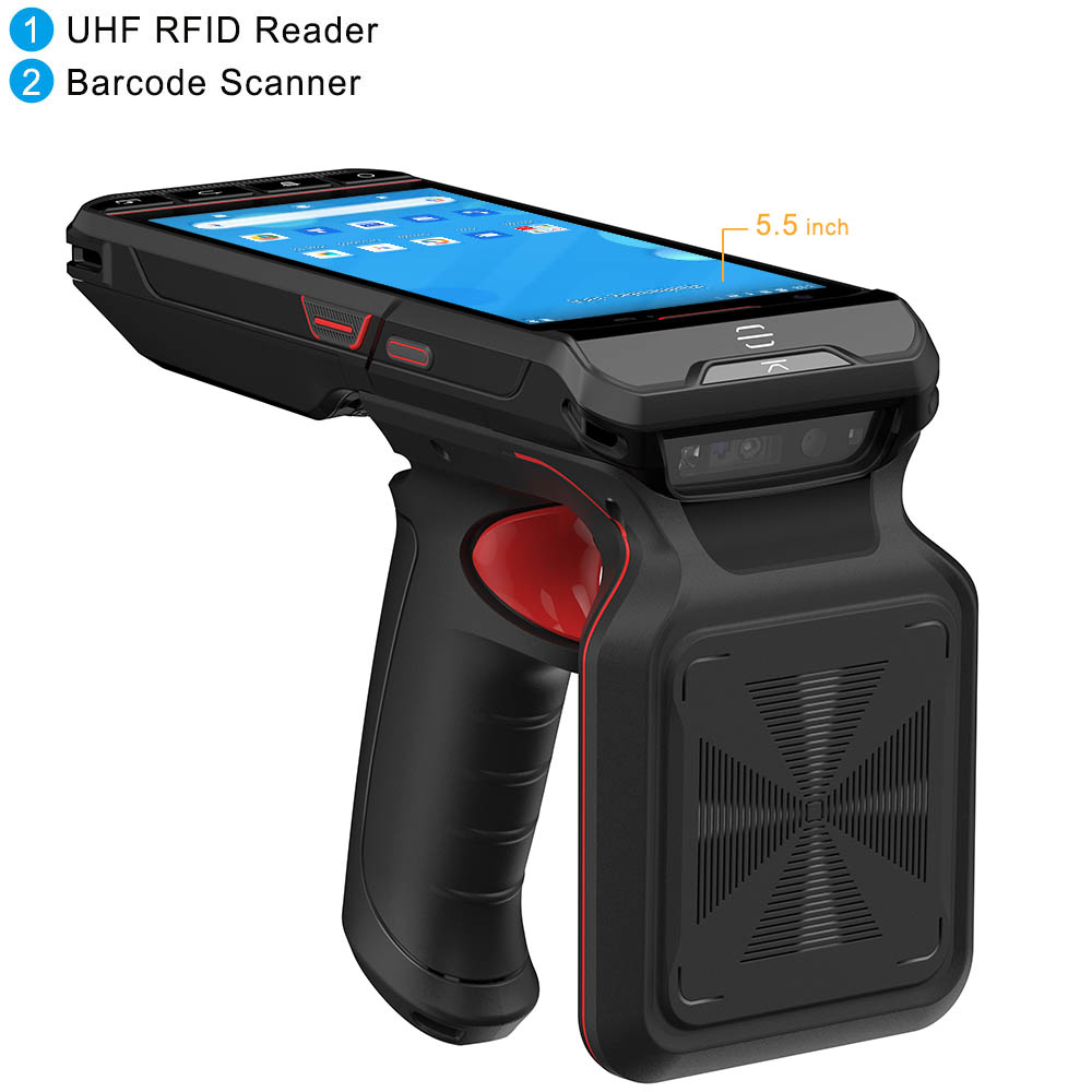 5.5-inch Android PDA UHF RFID  - Barcode Scanner 2D ulasan dan harga