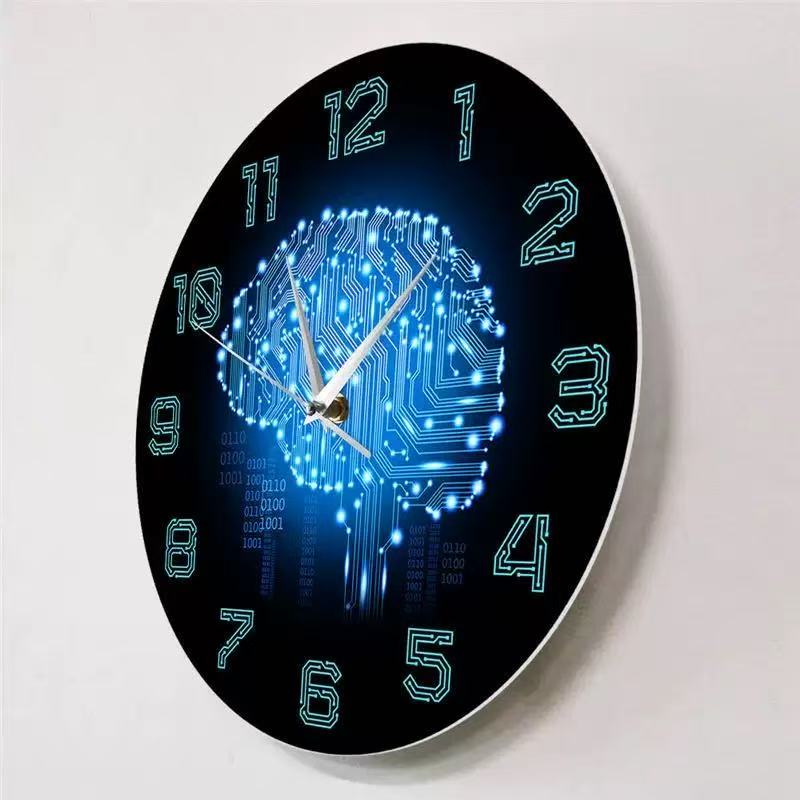 Tech Brain Wall Clock Binary C - The Office It Tech ulasan dan harga