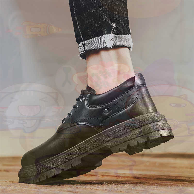 Dark Natural Leather Fashion T - Office Tech For Men ulasan dan harga