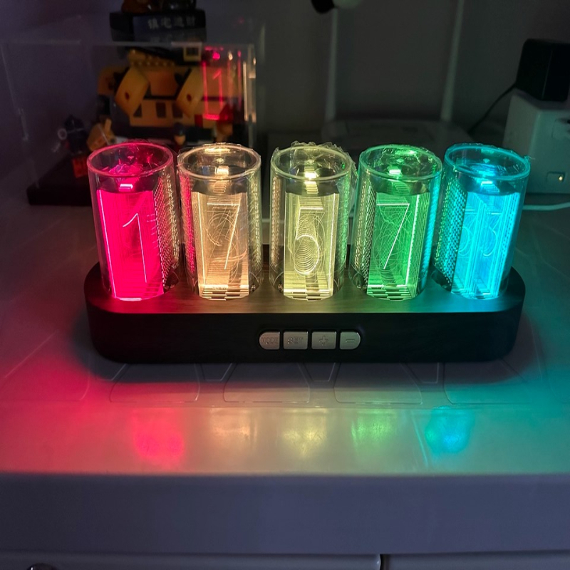 LED Nixie Tube Clock RGB Gamin - Office Tech Set Up ulasan dan harga