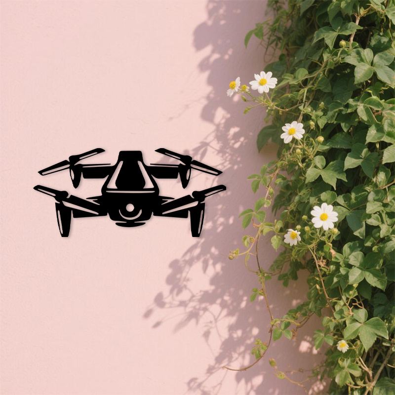 2D Flat Drone Silhouette Metal - Office Tech For Men ulasan dan harga