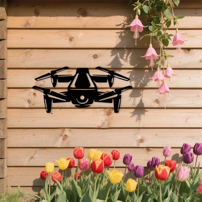 2D Flat Drone Silhouette Metal - Office Tech For Men ulasan dan harga