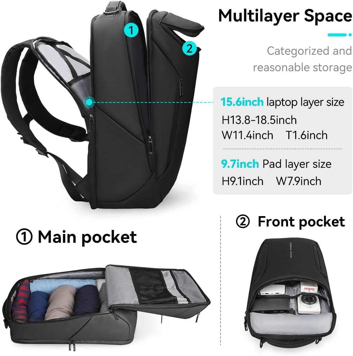 Business Backpack for Men, 17. - Office Tech For Men ulasan dan harga
