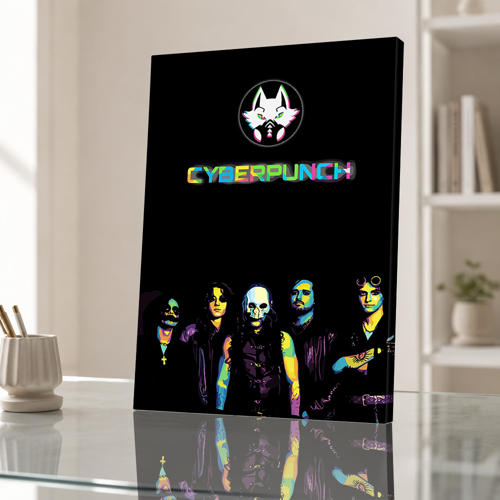 Cyberpunk Canvas Print Poster  - Office Technology ulasan dan harga